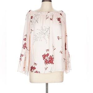 NWT Mare Mare Anthropologie Floral Off-Shoulder Pink Blouse